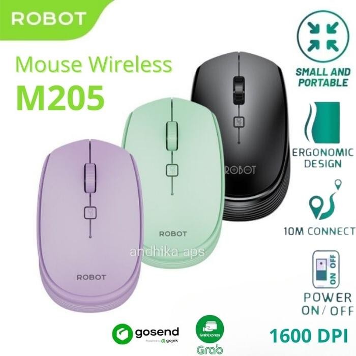 Bazzar Komp Mouse Wireless Robot M205/Mouse Robot M205 Wireless