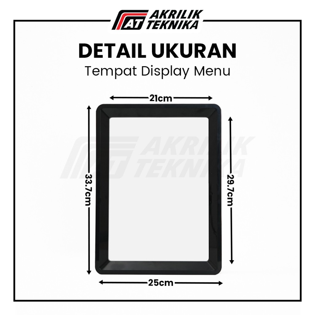 

UHOOStanding Sn Tent Holder Acrylic / Tempat Display Menu Brosur Akrilik - Ukuran A4
