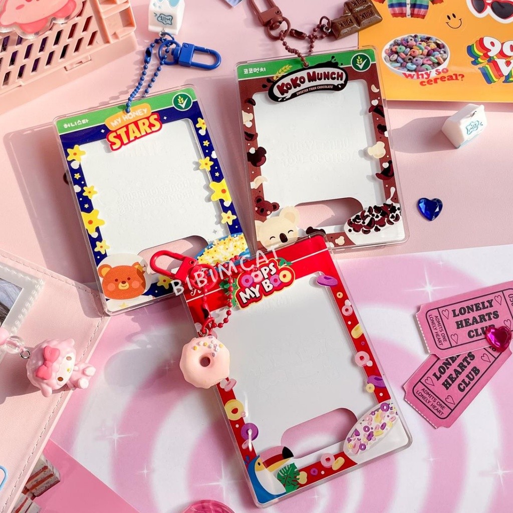 

Cereal Killer Acrylic Kpop Photocard Card Holder / PC Frame by Bibimcat