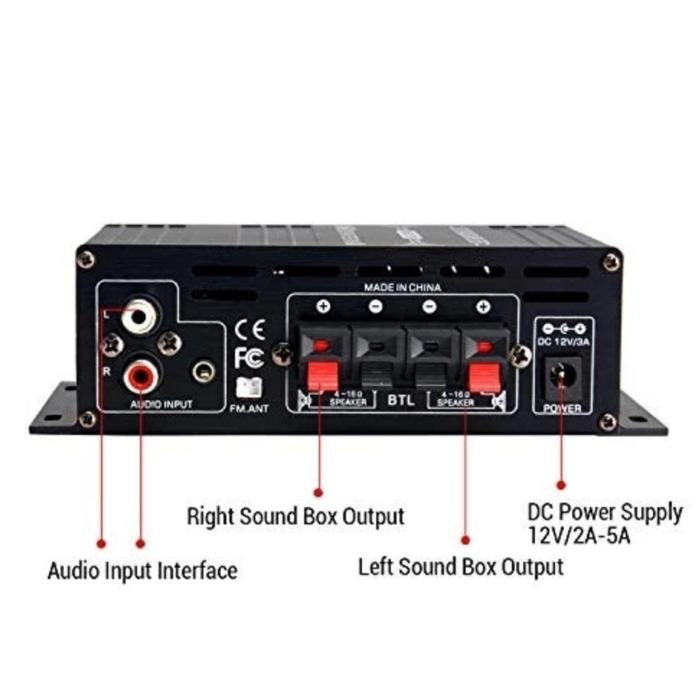 TOP AMPLIFIER BLUETOOTH MOBIL AUDIO POWER NEW AK380 -