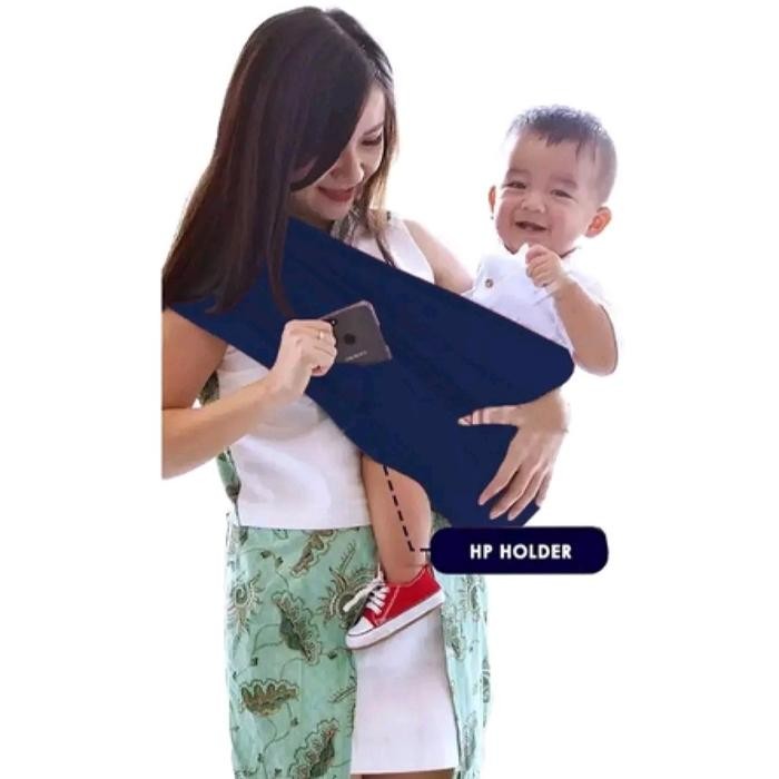 Auraby- Gendongan Bayi Simpel Geos Murah Premium Bunda Gendongan Monyetan Bayi Terylene Xelyn