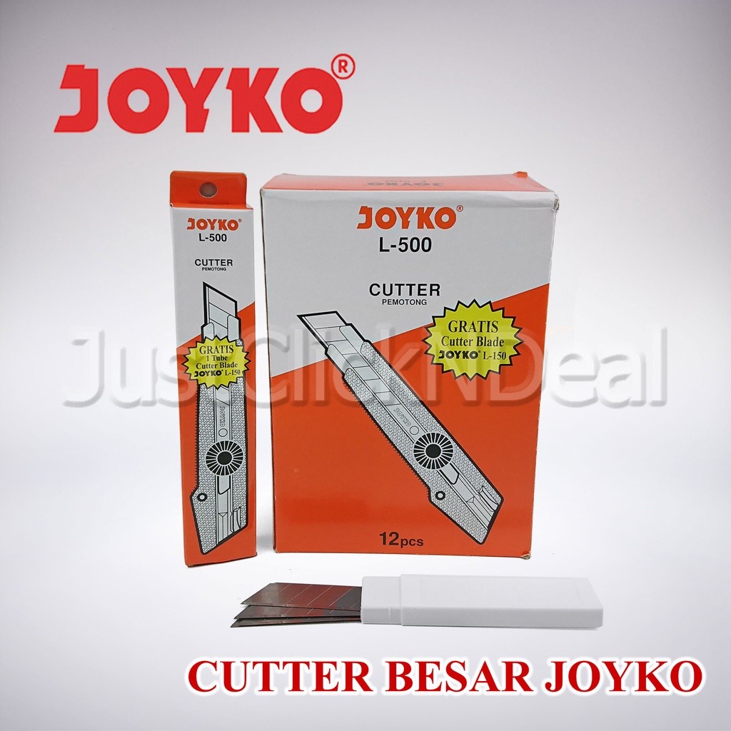 

Cutter Joyko L500 Besar Gratis 1 Tube Refill Mata Cutter L-150