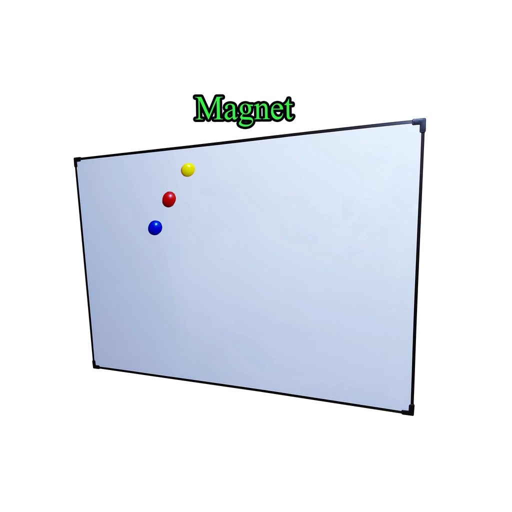 

Papan Tulis Whiteboard 60x120cm 80x120cm 90x120cm Magnet dan Non Magnet
