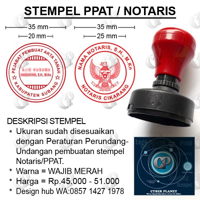 

Stempel Notaris / PPAT