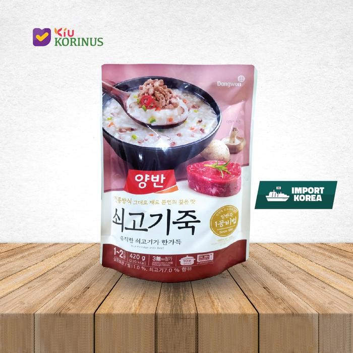 

NewZbgt- K- Dongwon Rice Porridge With Beef/Bubur Nasi Dengan Daging Sapi 420g