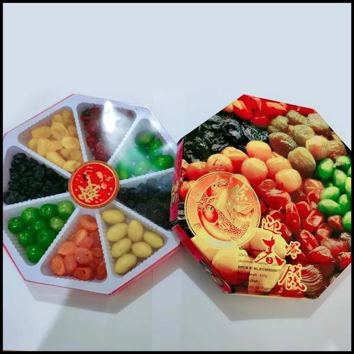 

NewZbgt- Makanan Imlek Manisan Buah Imlek Kotak Wang Lai 600 gram