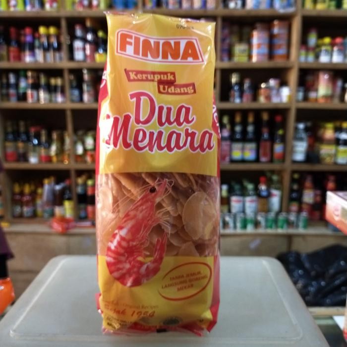 

NewZbgt- Finna Kerupuk Udang DUA MENARA 380gr