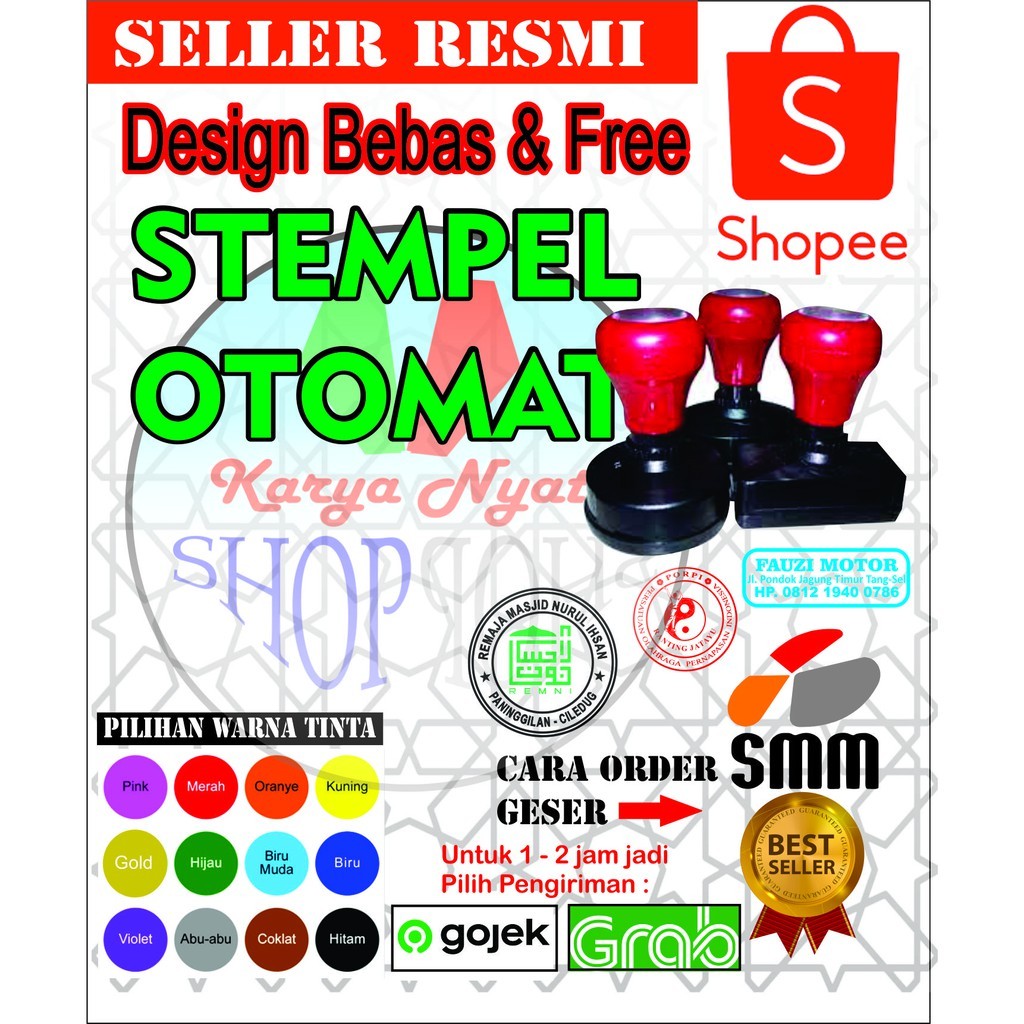 

Stempel Custom Otomatis / Warna Murah Berkualitas