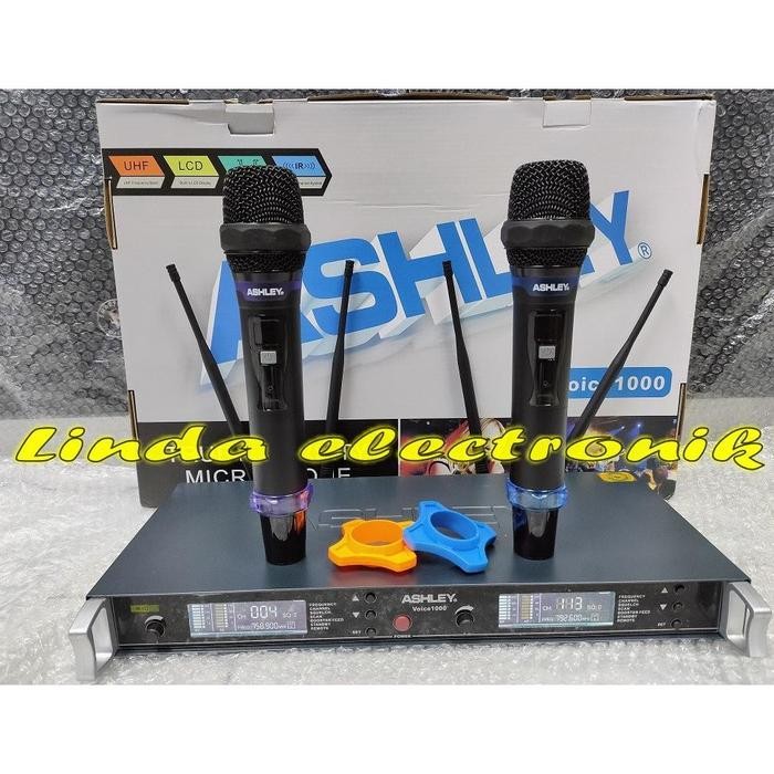 Terbaru Mic Ashley Voice 1000 Wireless HANDHELD Ashley Voice1000