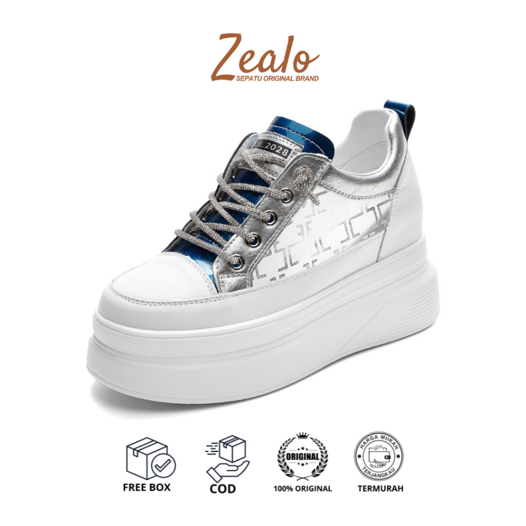 Viral  Zealo.Shoes 319 Sepatu Wanita Wedges Karet Shoes Premium Import Casual Fashion Shoes