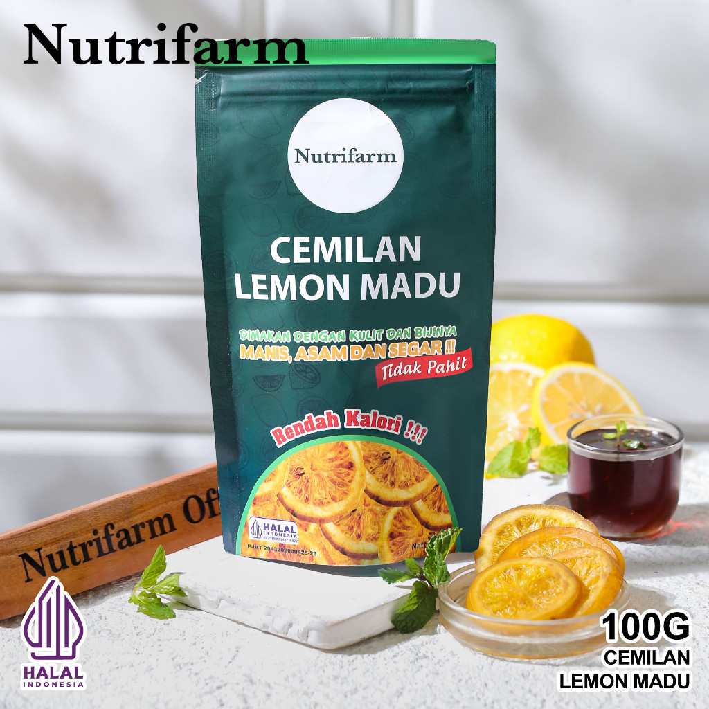 

CEMILAN LEMON DAN MADU 100GR ORINAL MANISAN LEMON MANIS ASAM DAN SEGAR/CEMILAN LEMON MADU ORINAL