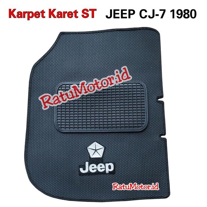 Ready Karpet Karet tipe ST Jeep CJ7 CJ-7 1980 - Lantai Full Set