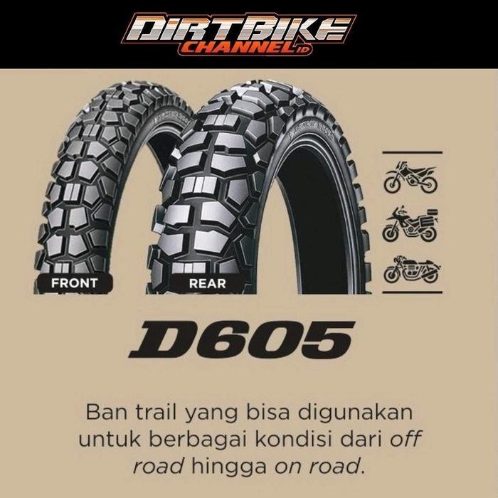 PREMIUM BAN LUAR DUNLOP D605 16 19 18 21 Dual Purpose On Off Road KLX CRF WR