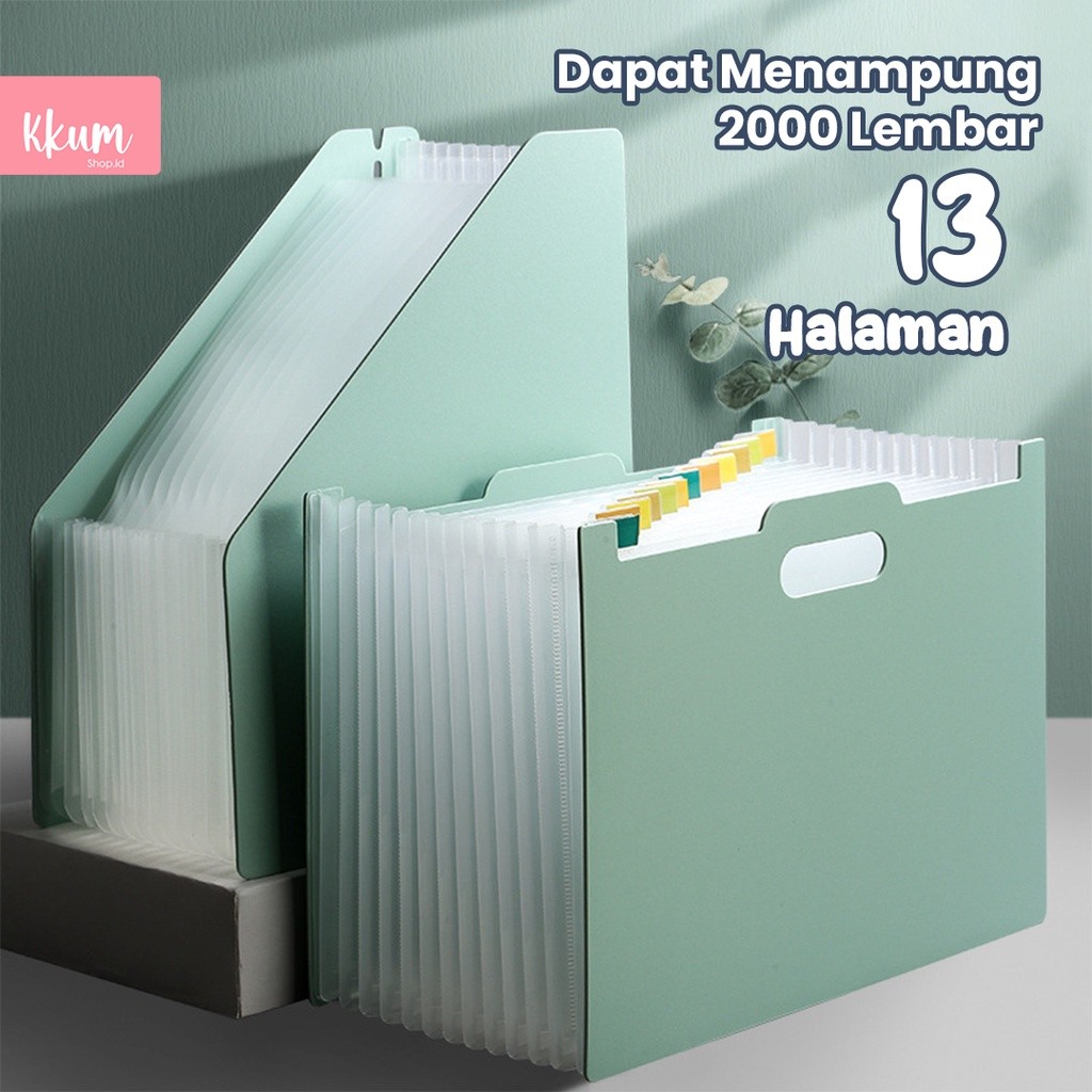 

BAHAN TEBAL Standing file A4/ File folder document bag/ Tas dokumen file 13 sekat