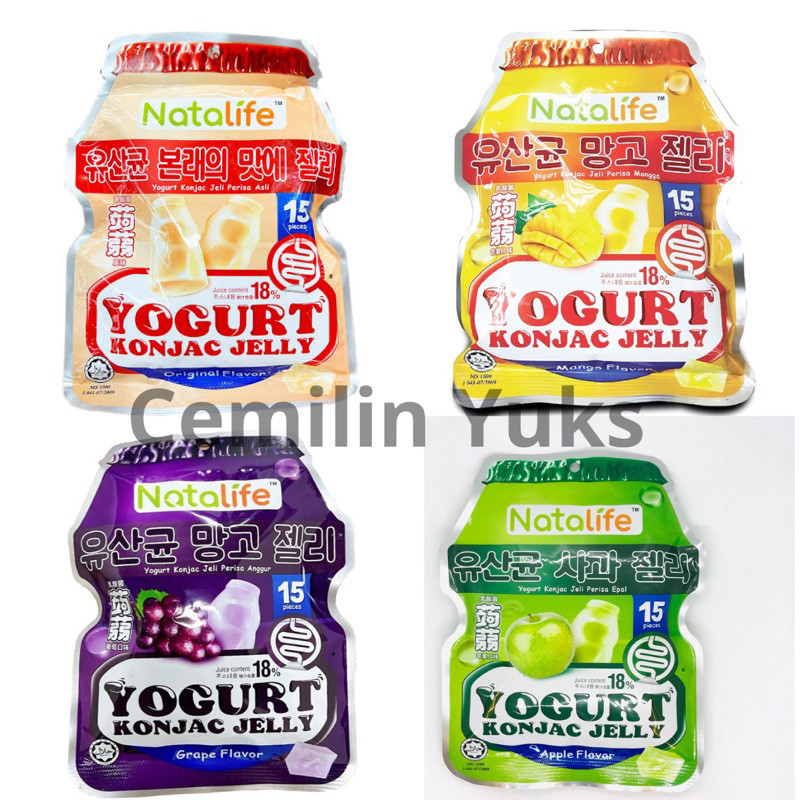 

Sajiandapur Natalife Yogurt Konjac Jelly 300G Jelly Rasa Buah Dan Yogurt