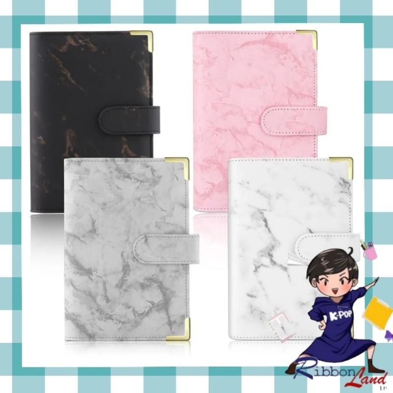 

A6 Binder Kulit Motif Marmer Luxury 6 Ring