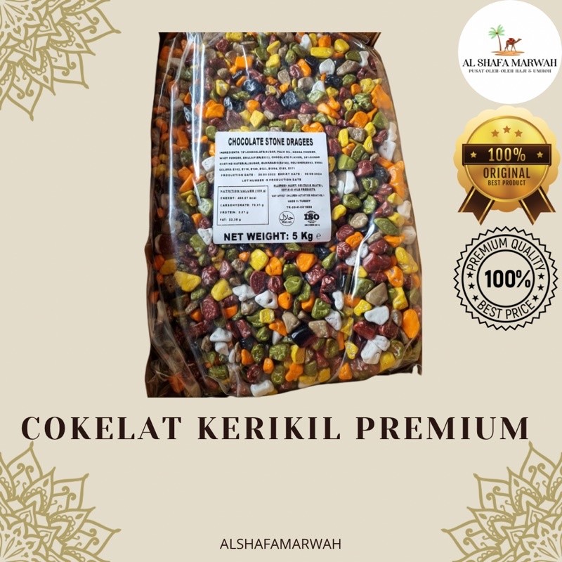 

Sajiandapur Cokelat Kerikil Premium Cokelat Batu Cokelat Kerikil Cokelat Arab Oleh-Oleh Haji Umroh