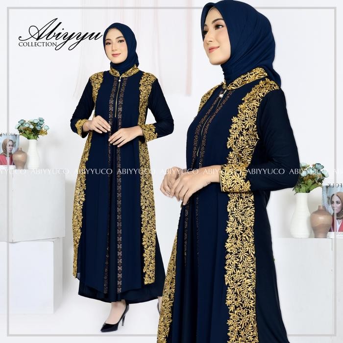 Layali- Gamis Abaya Turkey Busui Turki Bordir Nayla Turky Hitam dan Berwarna Mewah Elegan Terbaru