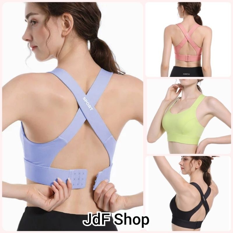 JdF Shop 871 - Mariane Sport Bra Premium Anti Shock Tali Lebar Anti Guncang Cup Besar Big Cup Jumbo