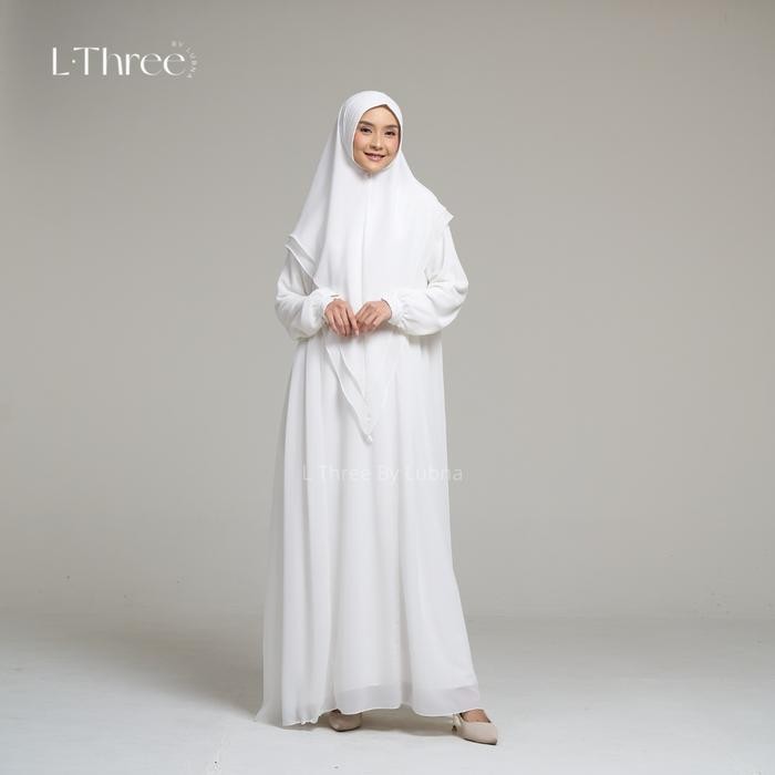 Layali- Maira Gamis Set Umrah - Lthree By Lubna Simple Elegant Gamis Syari Muslim Wanita