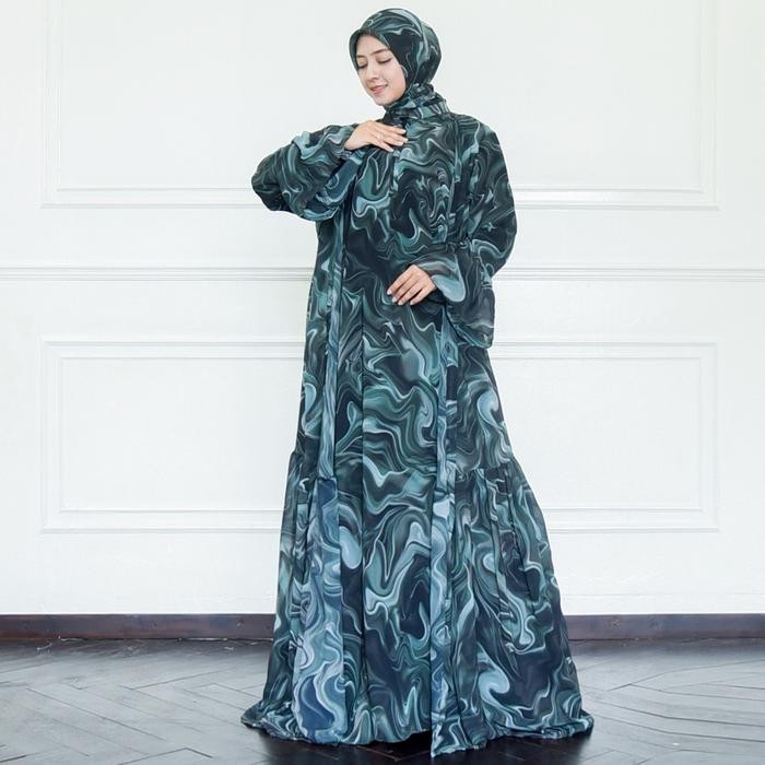 Mosya- Hiraja - Set Gamis Syar'i Terbaru Lebaran 2025 KD Beauty 1 - 100