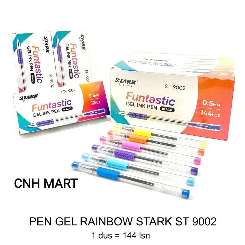 

UM1 Pulpen Gel STARK FUNTASTIC - Pena Gel STARK ST 9002 12 Pcs ( 1 Lusin )