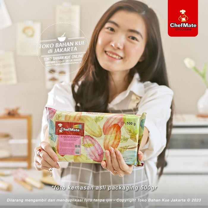 

Chefmate - Strawberry 500gr Pack ASLI Chocolate Compound Coklat Batang