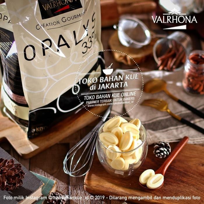 

Valrhona OPALYS 33% 500gr White Chocolate Couverture Cokelat Putih