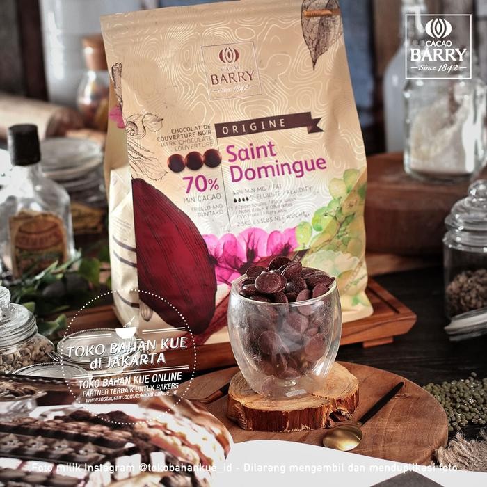 

Cacao Barry Saint Domingue 100gr Dark 70% Chocolate Couverture Coklat