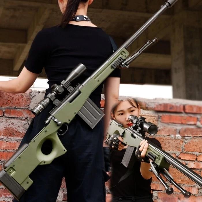 Mainan Tembakan Anak AWM Soft Bullet Gun AWP Mainan Sniper Gun