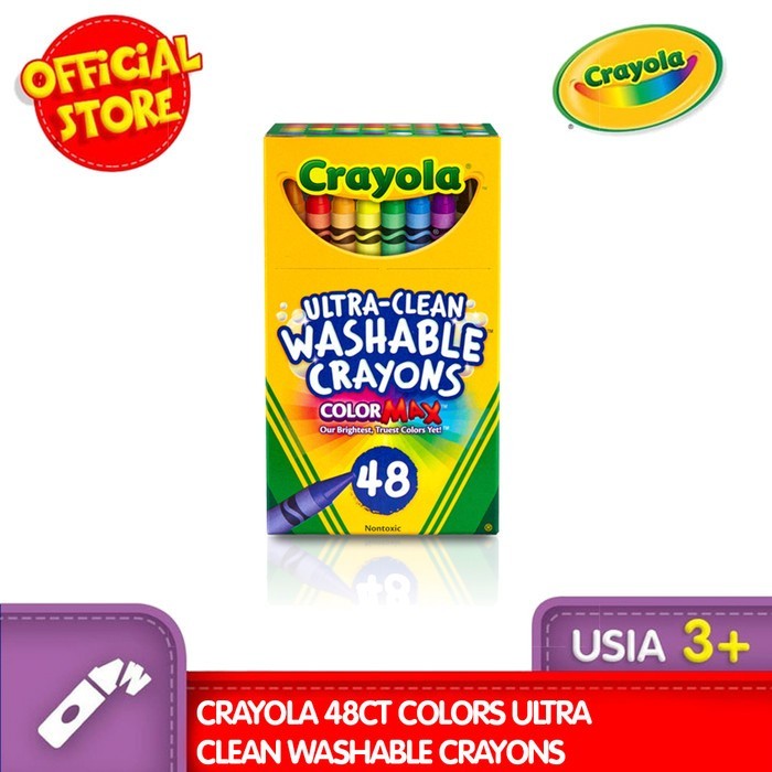 

BISA TERMIN! CRAYOLA 48ct Colors Ultra Clean Washable Crayons