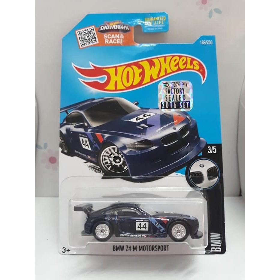 Original 100% - HOT WHEELS FACTORY SEALED SUPER TREASURE HUNT 2016 BMW Z4