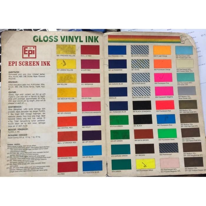 

TERLARIS Epi screen 875 Fuji Green cat sablon basis minyak