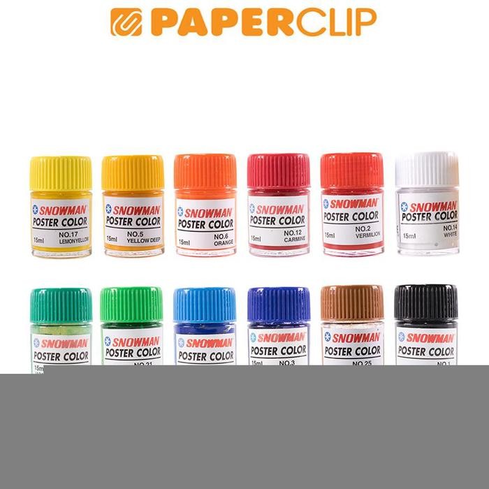 

TERLARIS POSTER COLOUR SNOWMAN 12COLOUR