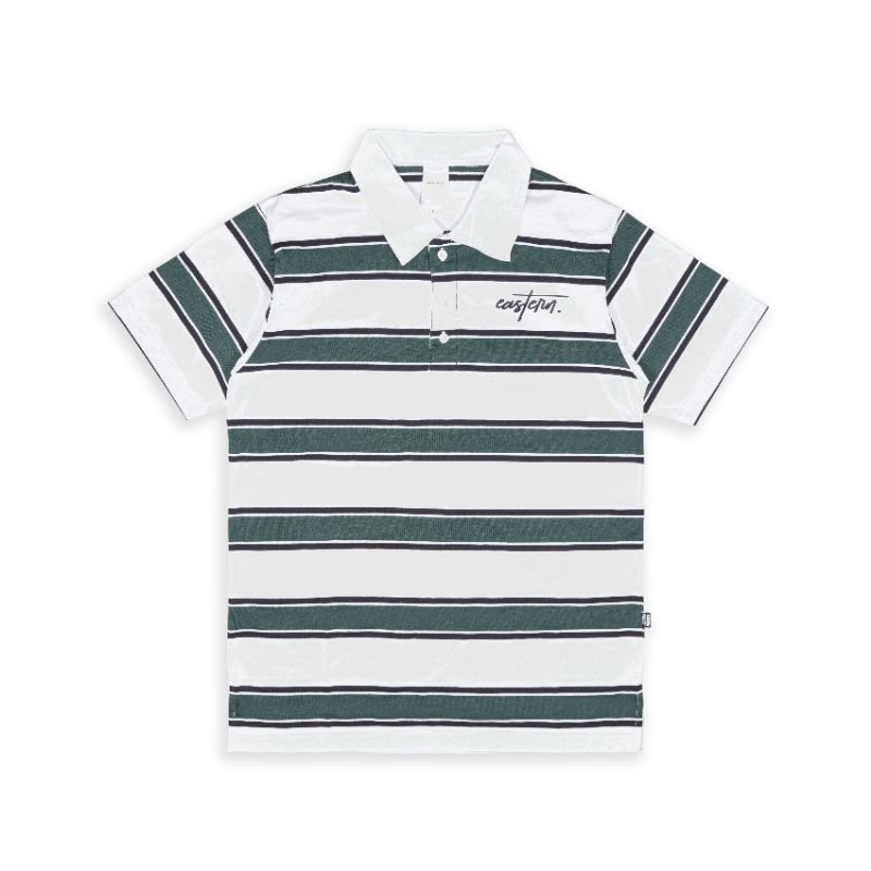 Easternwood Rugby Shirt Lengan pendek Polo Shirt Polo Lengan Pendek Stripe