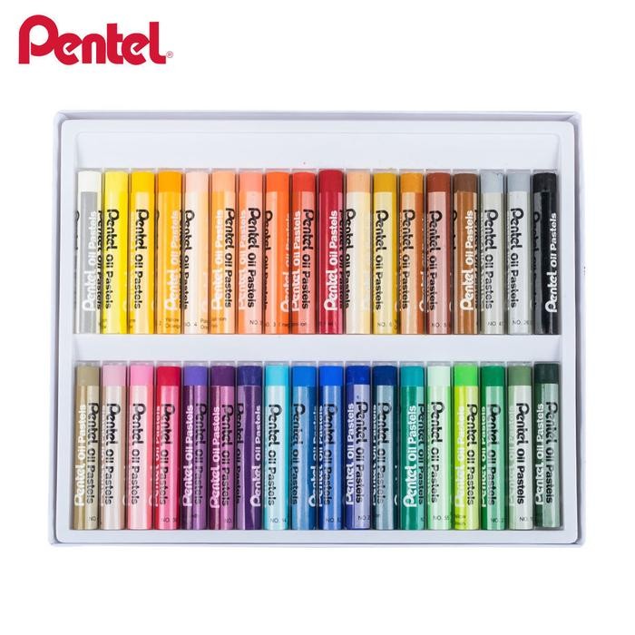 

TERLARIS Pentel Oil Pastel Crayon 36 Colors Krayon Warna Berkualitas
