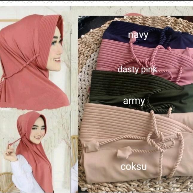 Lamia- jilbab dewasa hijab dewasa ped tali ulir kekinian azkia hijab