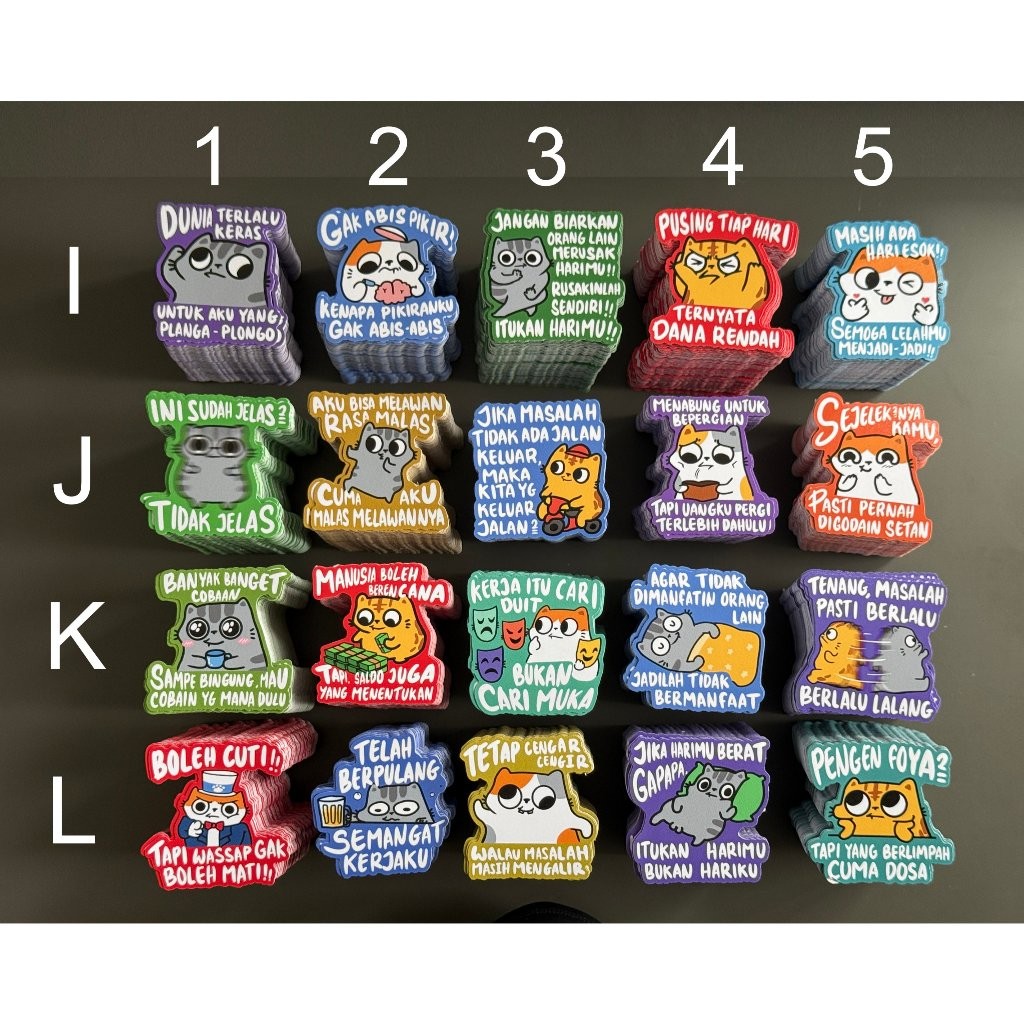 

UM1 UPICK ABU MENIL STICKER EDISI 3