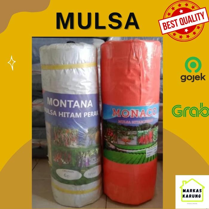 Plastik Mulsa Montana Monaco Hitam Perak Alat Tanam Super 1,2 M X 250M