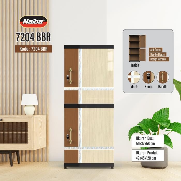 NAIBA - Lemari Nacase Susun 4 - lemari plastik furniture