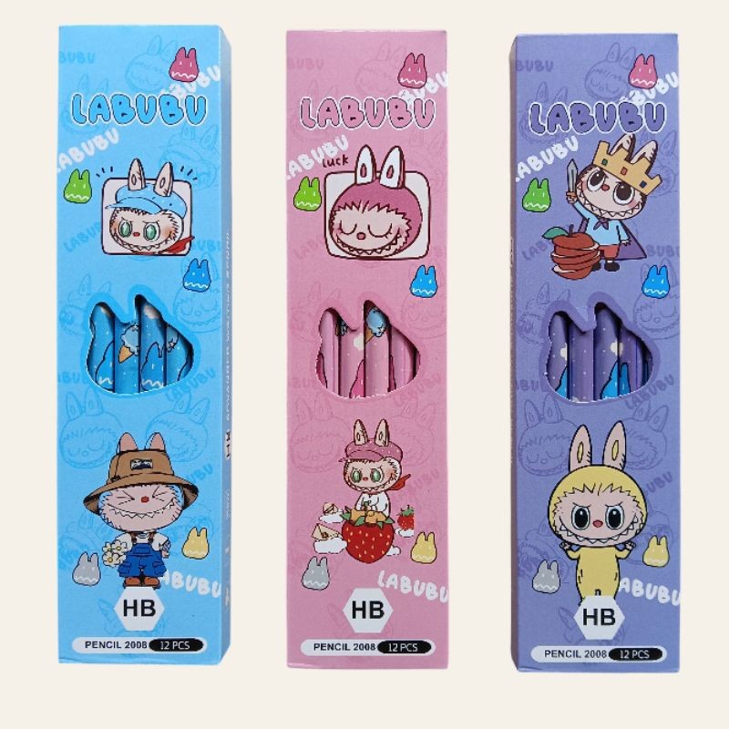 

UM1 [ LABUBU ] Pensil Serut HB Karakter Labubu 12 Pcs