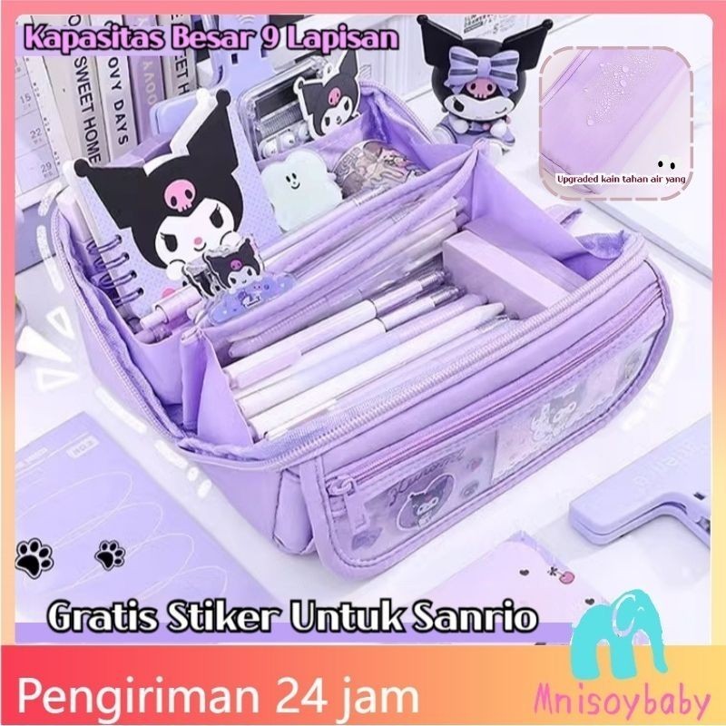 

COD4 Gaya Sanrio Lucu Pena Tas Karakter Anime Berkapasitas Besar Tempat Pensil Melody Kuromi