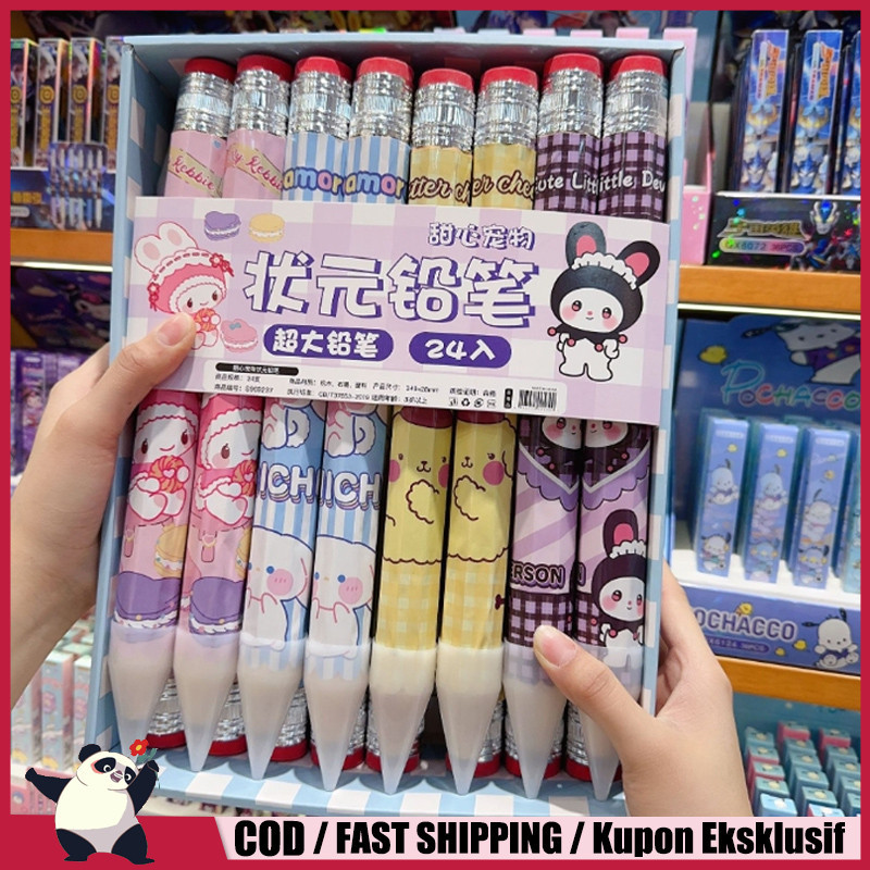 

UM1 Pensil Jumbo Kreatif Pensil Besar Baru Kartun Lucu Pensil / Hadiah untuk sekolah anak-anak