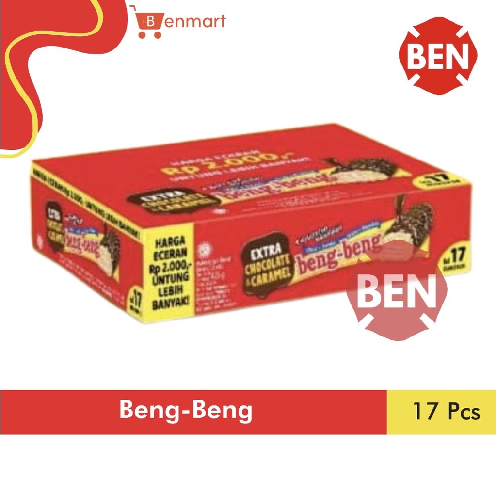 

AYOOOLLARIZSS!! Beng Beng Wafer 1 Pak Box 17 Pcs 25g 25gr 25 gr gr gram BengBeng Beng-Beng Baru
