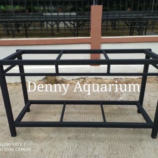 RAK AQUARIUM BESI HOLO 4x4 UKURAN 120x50 cm