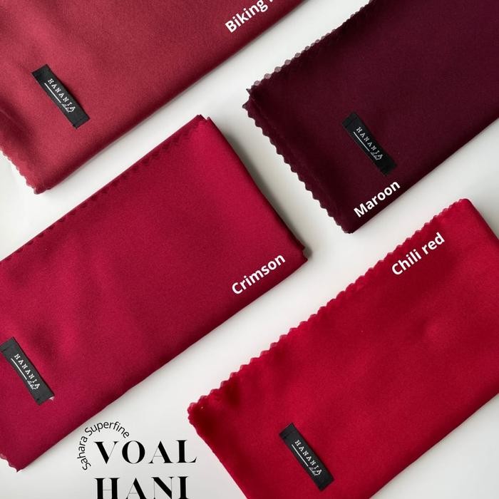 murah- VOAL HANI MAROON RED MERAH - HANANIA LABEL- SAHARA SUPERFINE 120X120