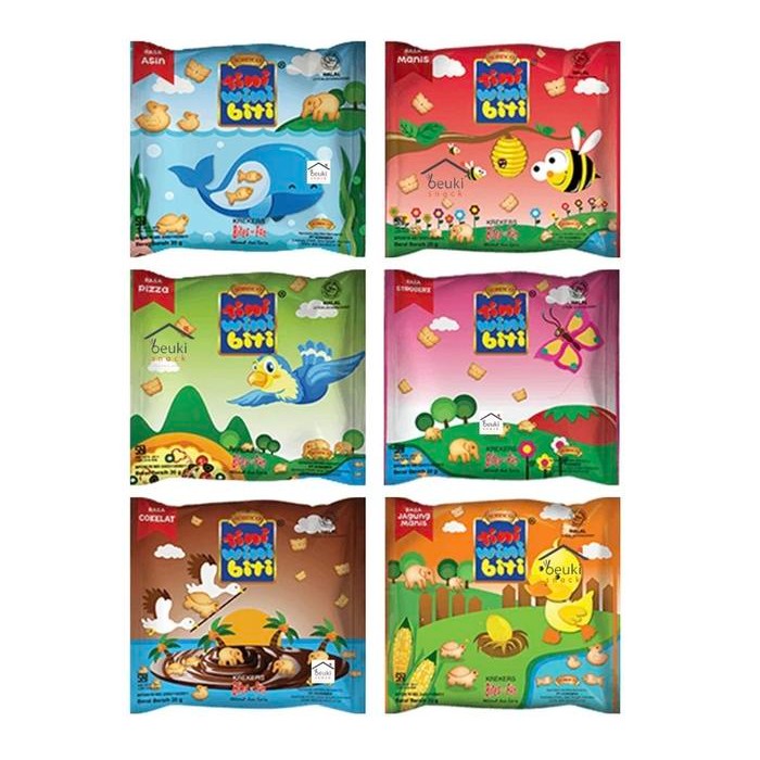 

Dapur Joglo [Grosir!!] Tini Wini Biti 1 Dus Isi 60 Pcs X 18Gr - Biskuit Jadul Grosir Tini Wini Bitti