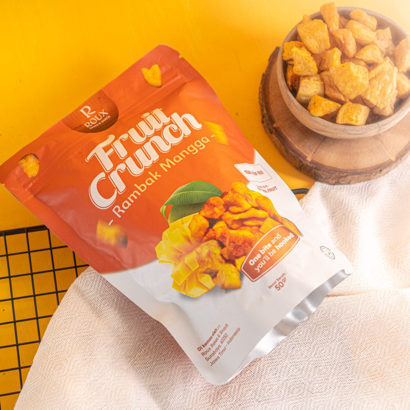 

Dapur Joglo Roux Fruit Crunch Rambak Buah Mangga 50G Premium Sehat Healthy Snack Tanpa Gula Tambahan