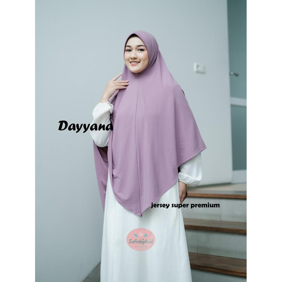 Hijmi- khimar syari jumbo dayana pad antem jersey super premium