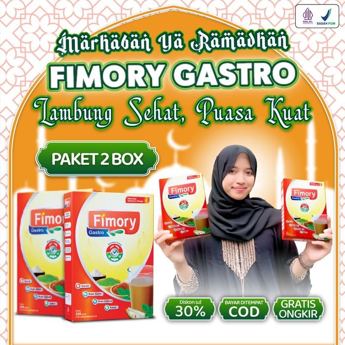 

EatFr3sh- PAKET 2 BOX FIMORY GASTRO ORIGINAL 250 grm BPOM Minuman berkhasiat terbuat dari umbi